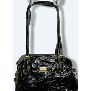Liz & Co Faux Leather Shiny Shoulderbag Satchel